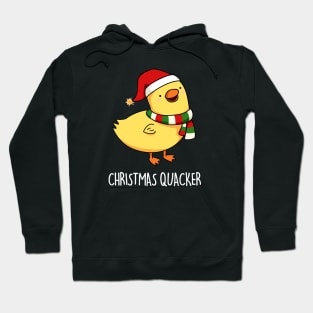 Christmas Quacker Cute Duck Pun Hoodie